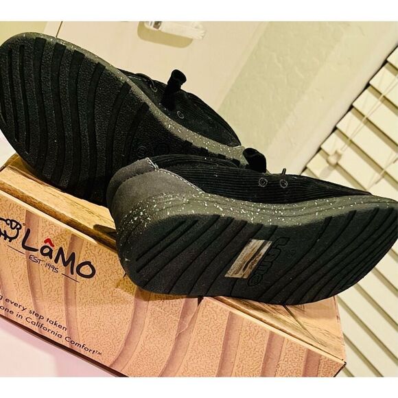 LAMO Paul LamoLite Shoes Men's Size 10 Black Corduroy NEW - Picture 12 of 13
